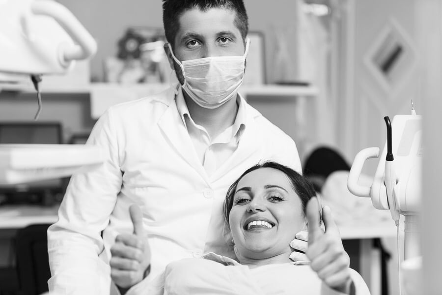 dentist and patient