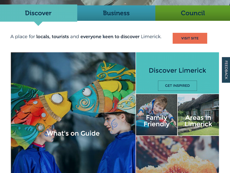 The Limerick.ie homepage